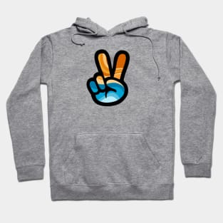 Hippie Beach Peace Sign Hoodie